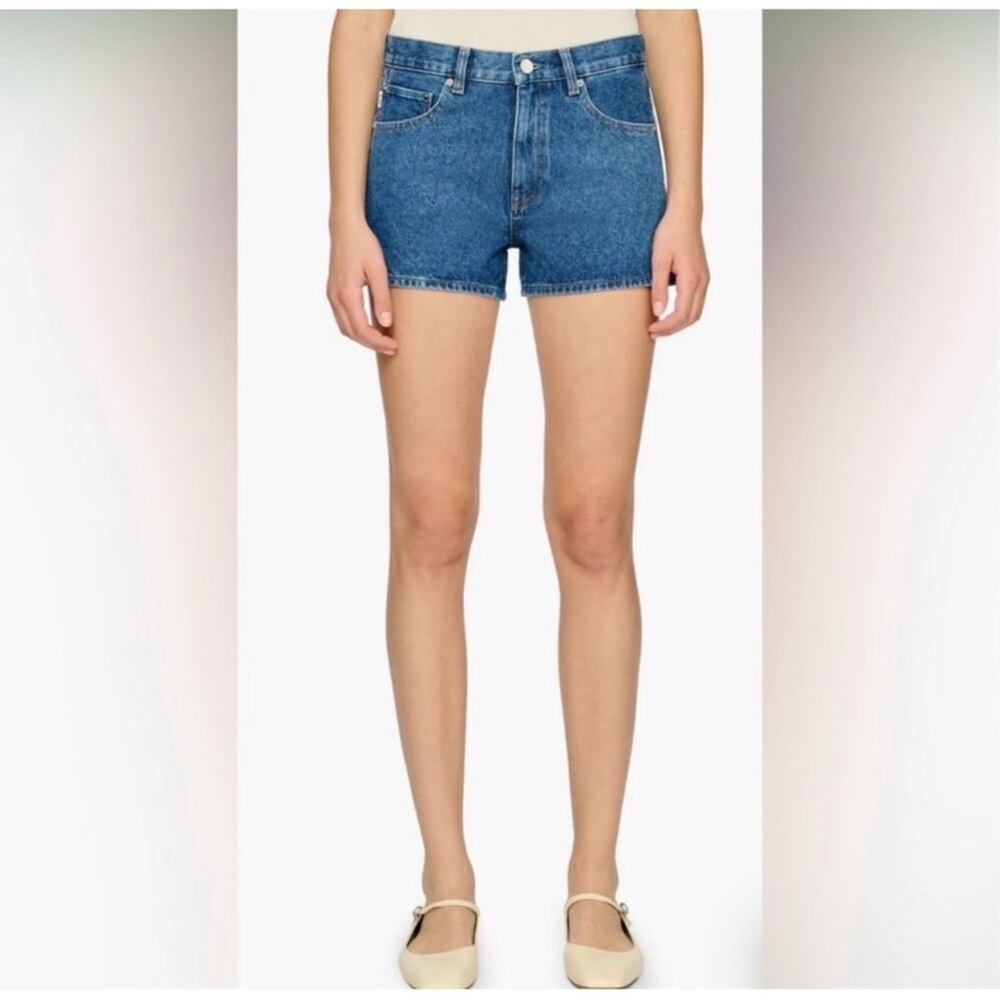 DL1961 Zoie North Beach Mid Rise Jean Shorts w/Faux Water Droplets Size 31 NEW